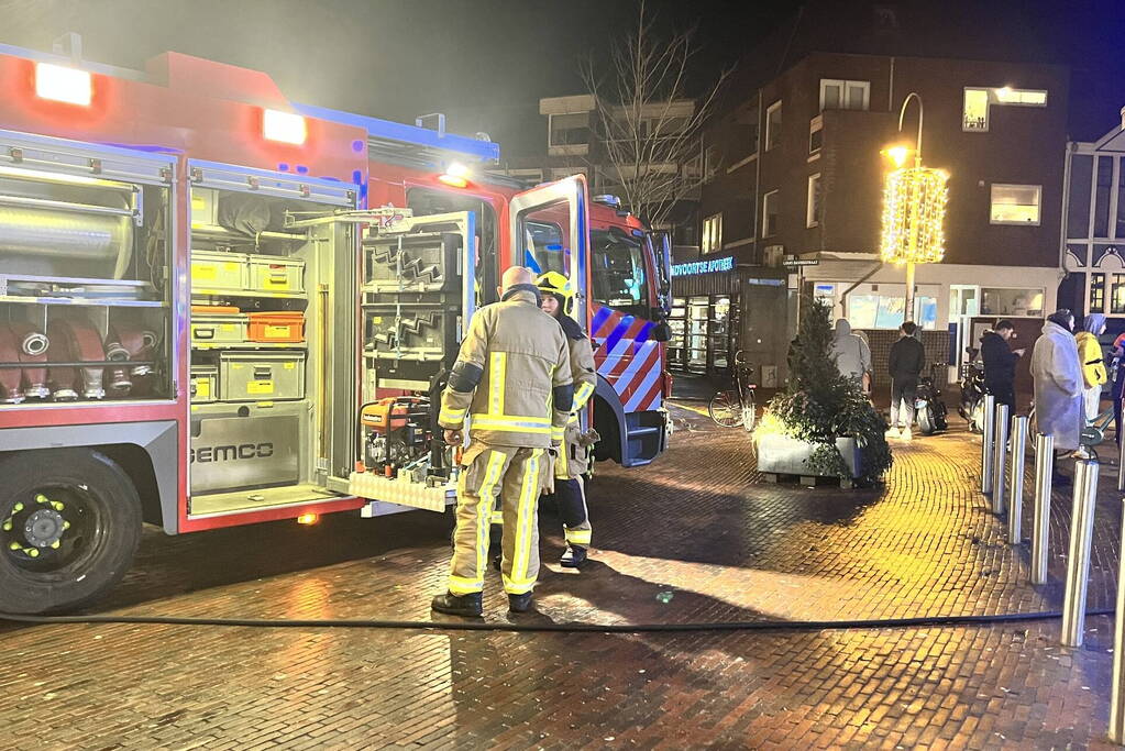 Brand in koelinstallatie bij de Albert Heijn