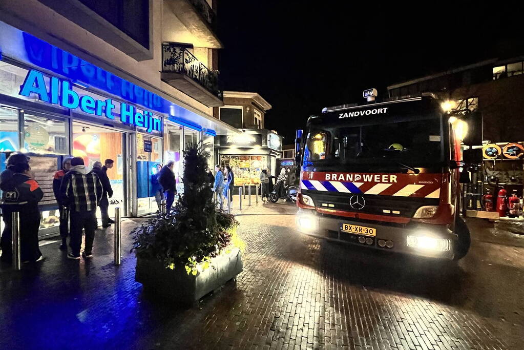 Brand in koelinstallatie bij de Albert Heijn
