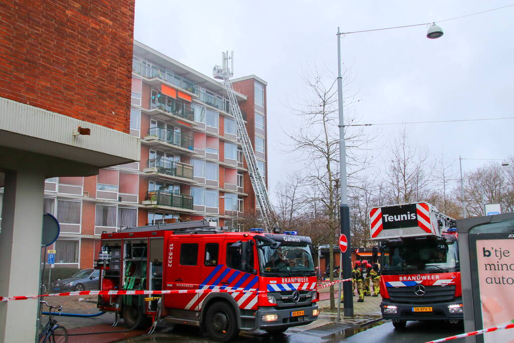 Zeer grote brand in meterkast woning