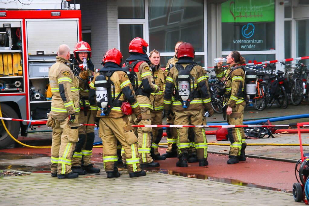 Zeer grote brand in meterkast woning