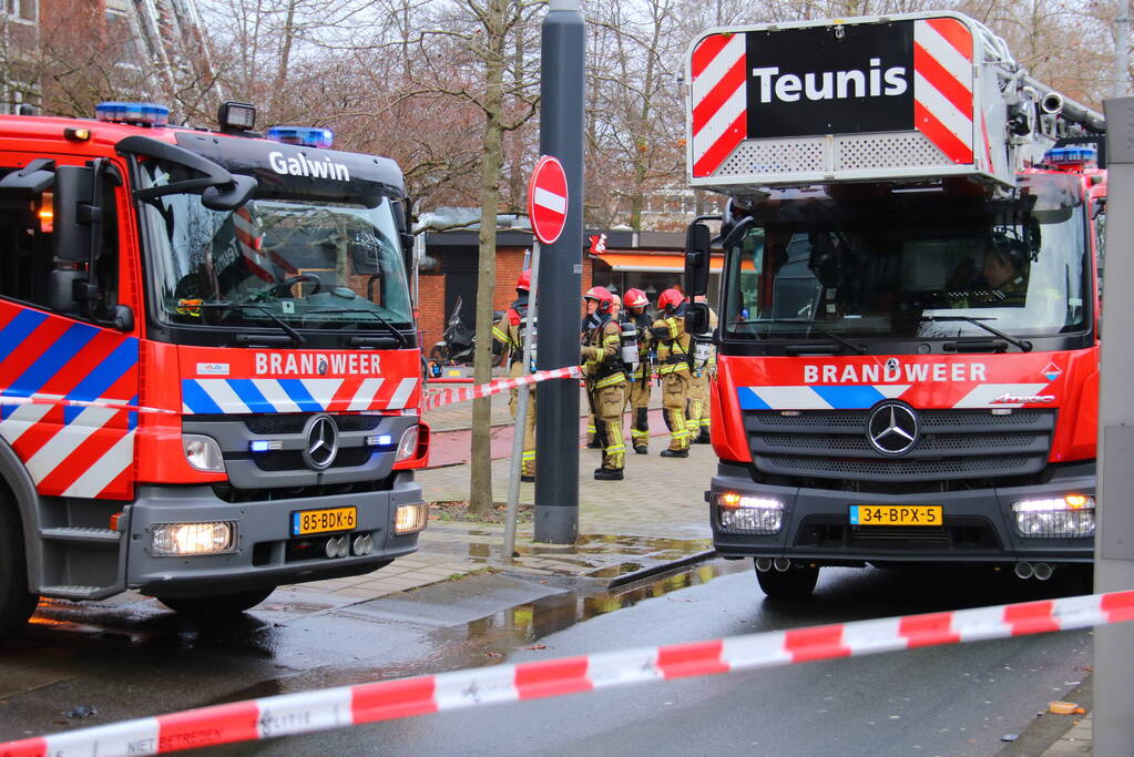 Zeer grote brand in meterkast woning