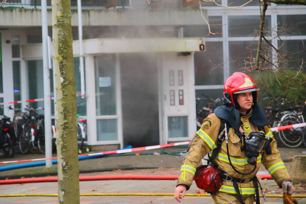 Zeer grote brand in meterkast woning