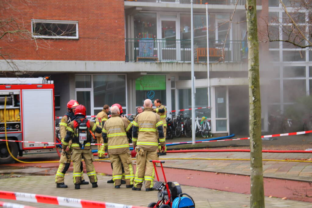 Zeer grote brand in meterkast woning