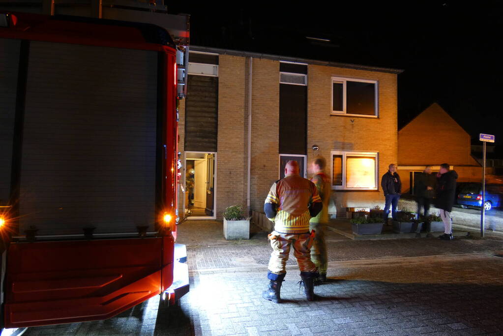 Lamp veroorzaakt brand in woning