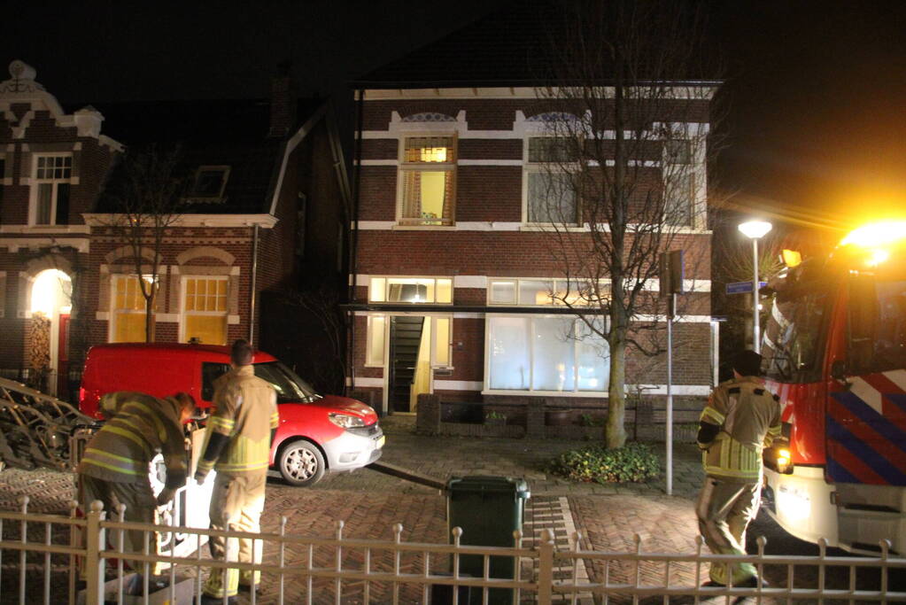 Brandweer ingezet bij brand in schoorsteen van woning