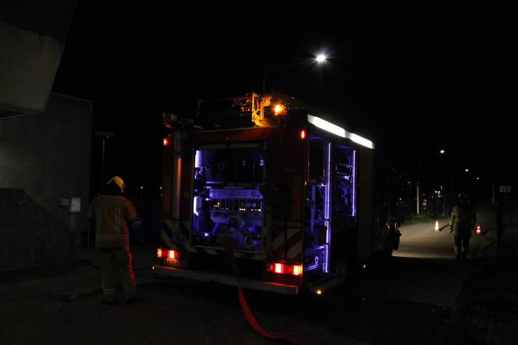 Brand in controle ruimte van sluizen