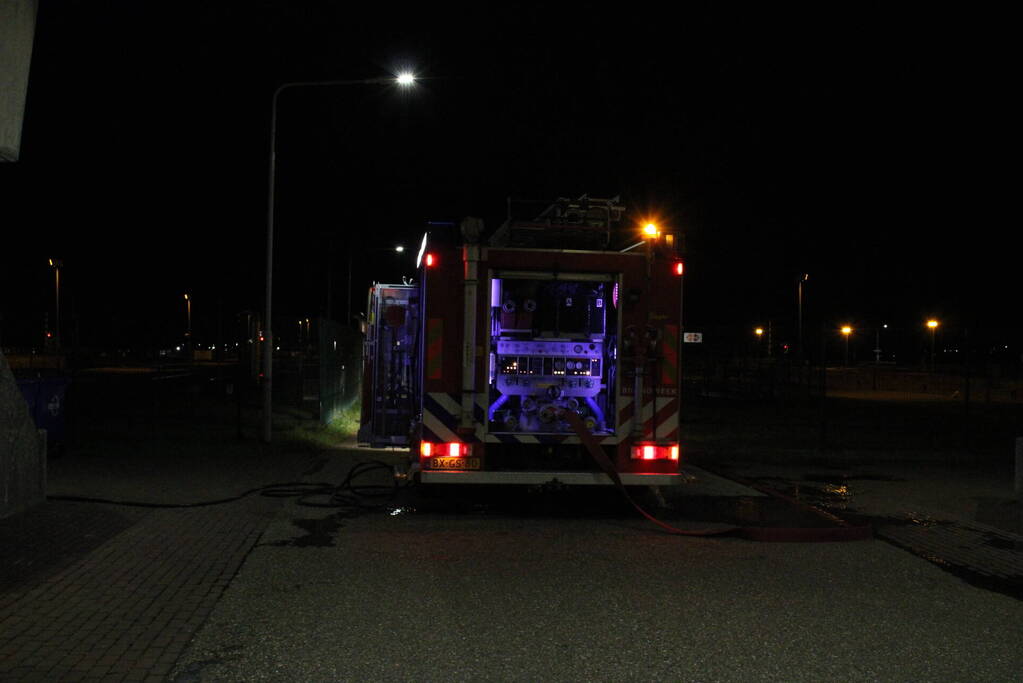 Brand in controle ruimte van sluizen