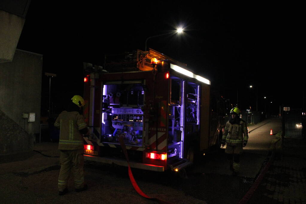 Brand in controle ruimte van sluizen