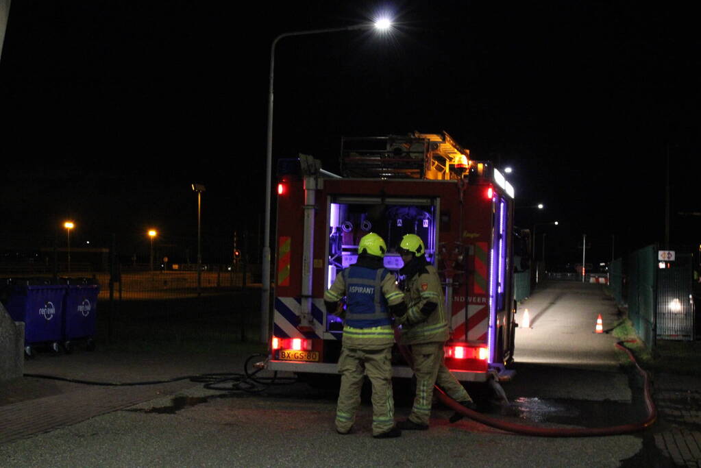 Brand in controle ruimte van sluizen