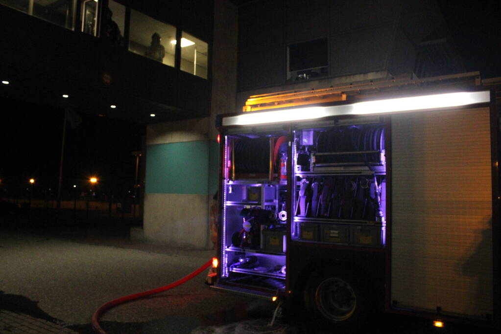 Brand in controle ruimte van sluizen