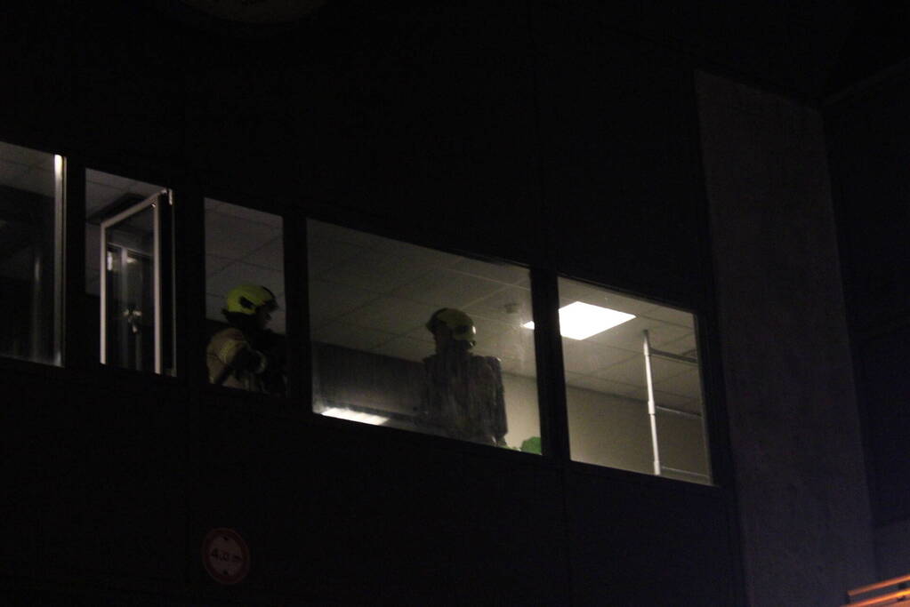 Brand in controle ruimte van sluizen