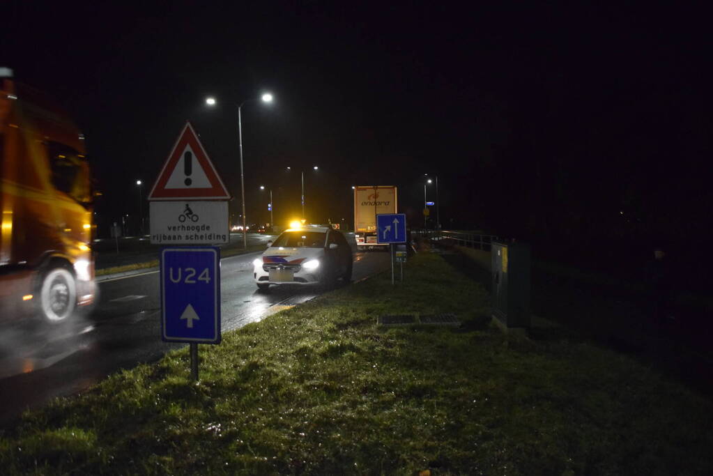 Voetganger aangereden door vrachtwagen