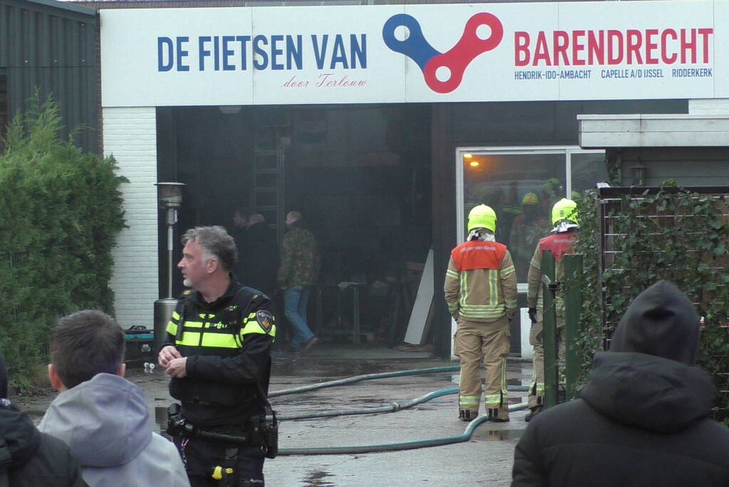 Kleine brand in bedrijfspand
