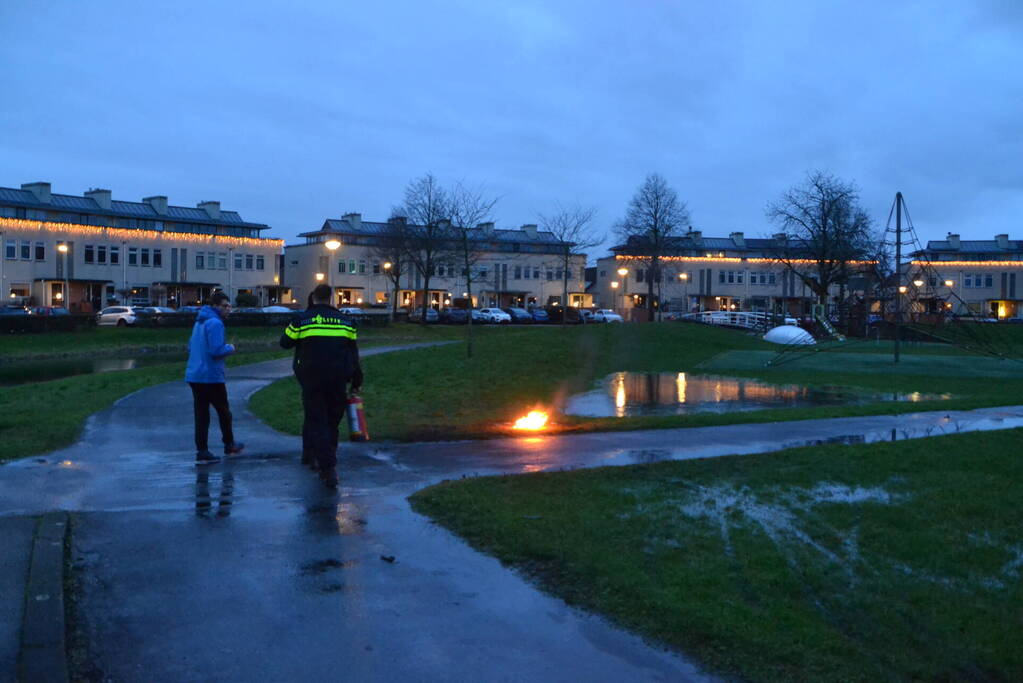 Brandweer ingezet voor kleine buitenbrand