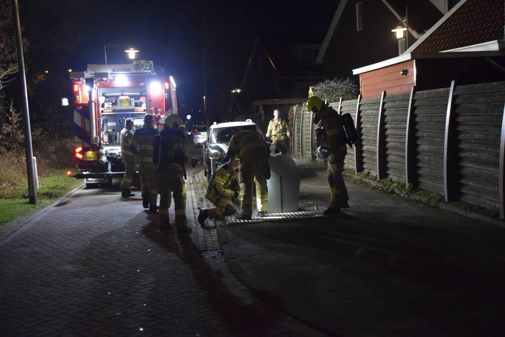 Container in brand gezet door vuurwerk