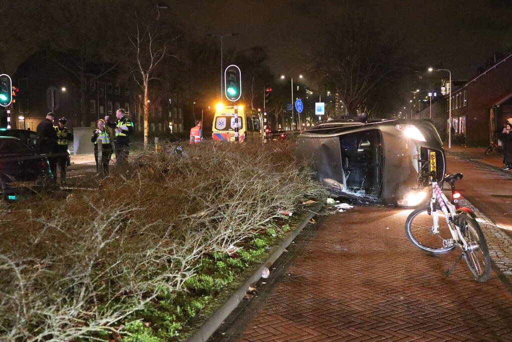 Flinke verkeerschaos na aanrijding