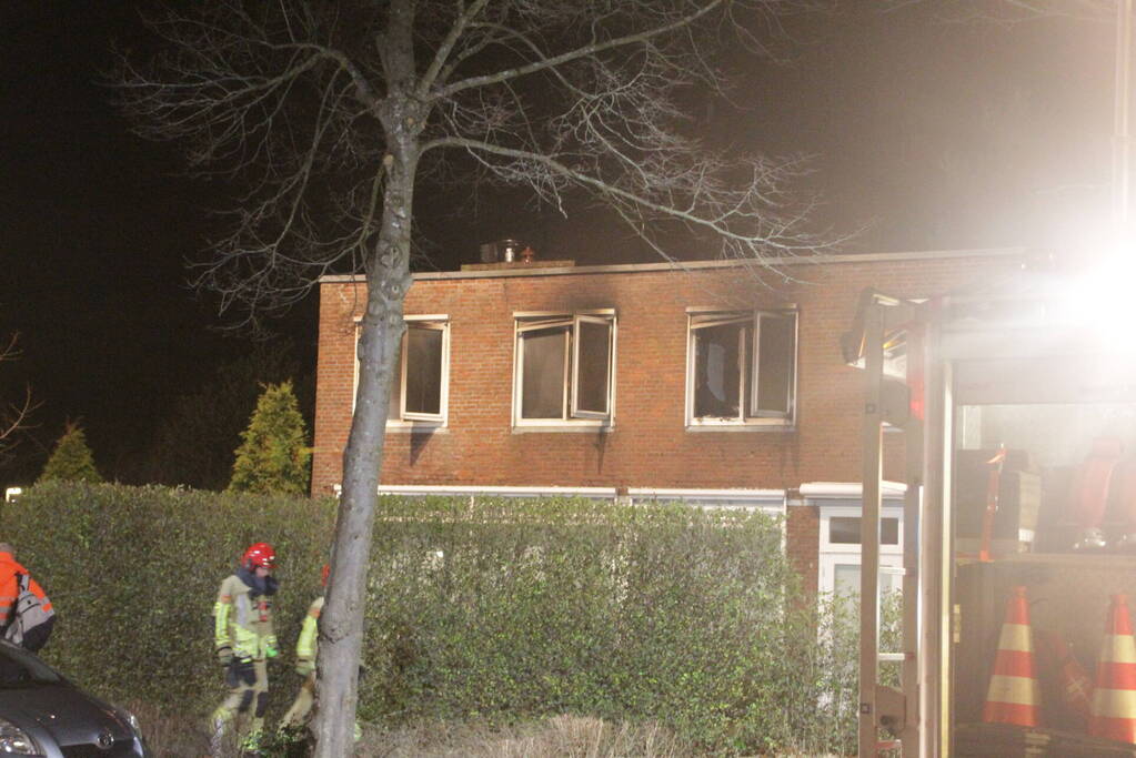 Forse brand in woning