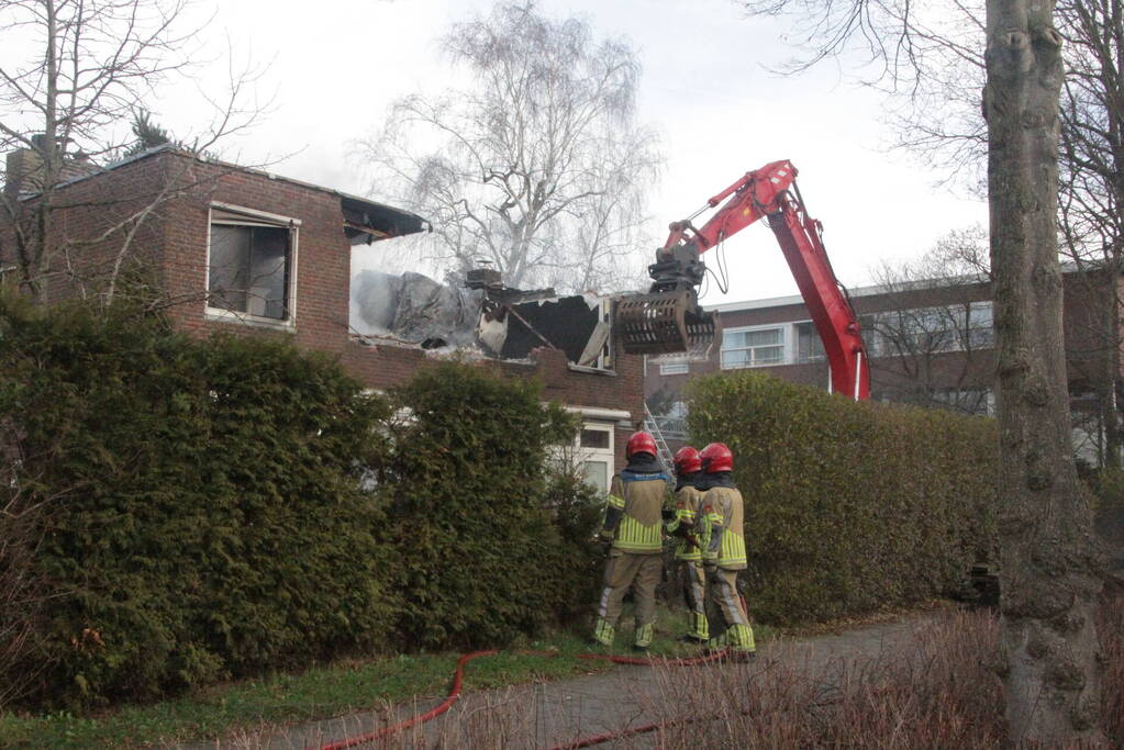 Forse brand in woning