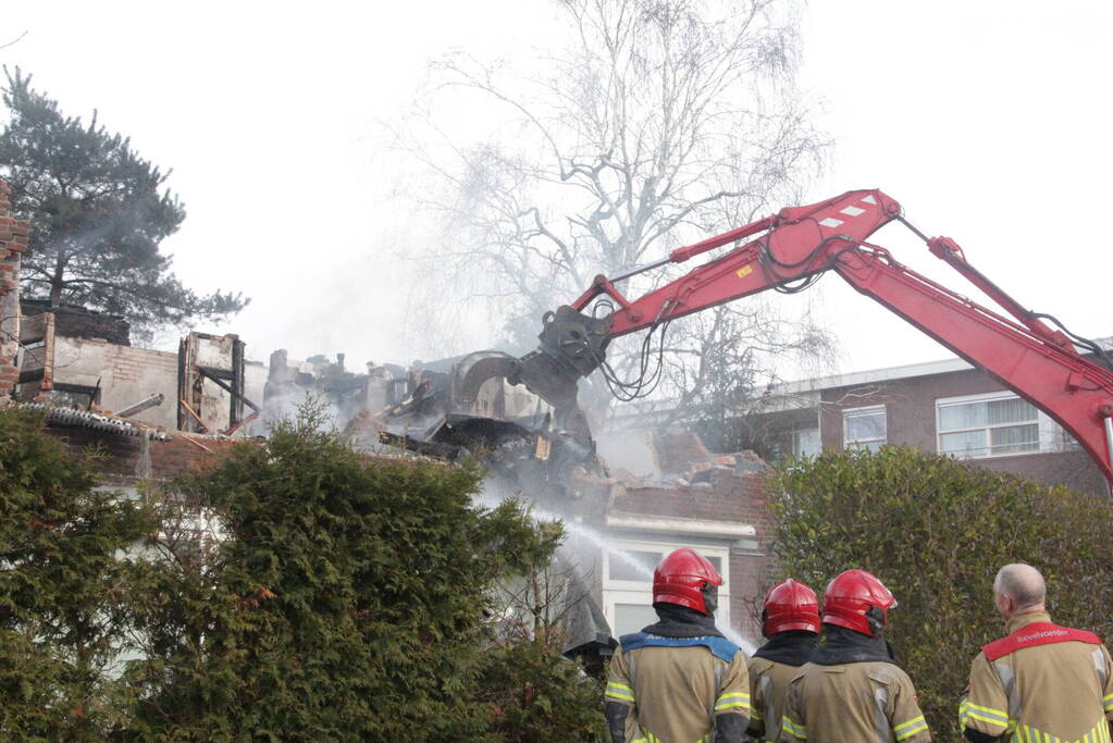 Forse brand in woning