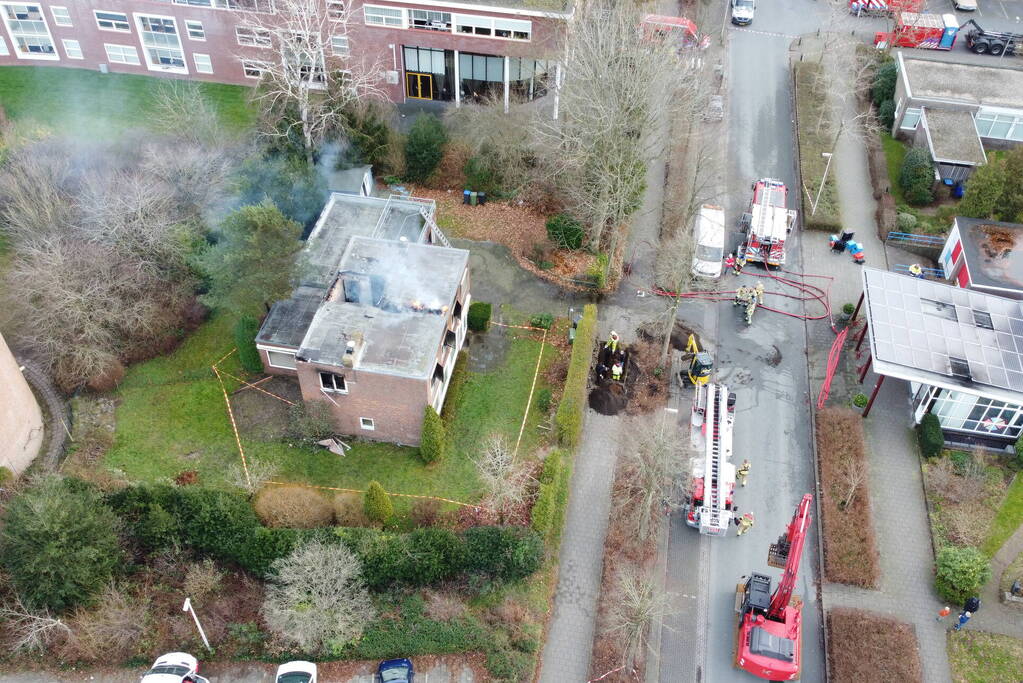 Forse brand in woning