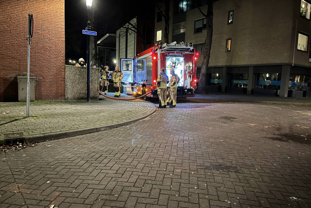 Brand in container snel geblust