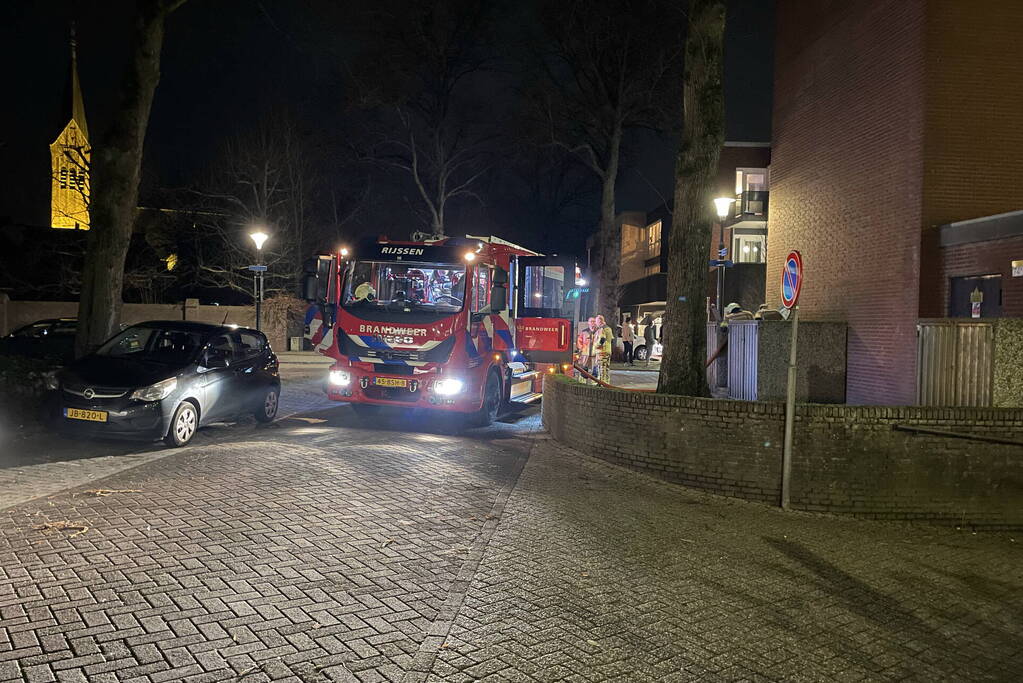 Brand in container snel geblust