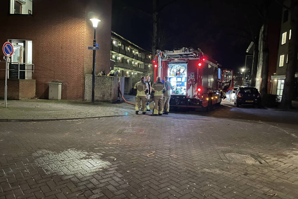 Brand in container snel geblust