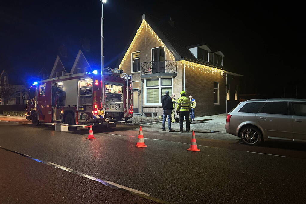 Rookontwikkeling bij schoorsteenbrand