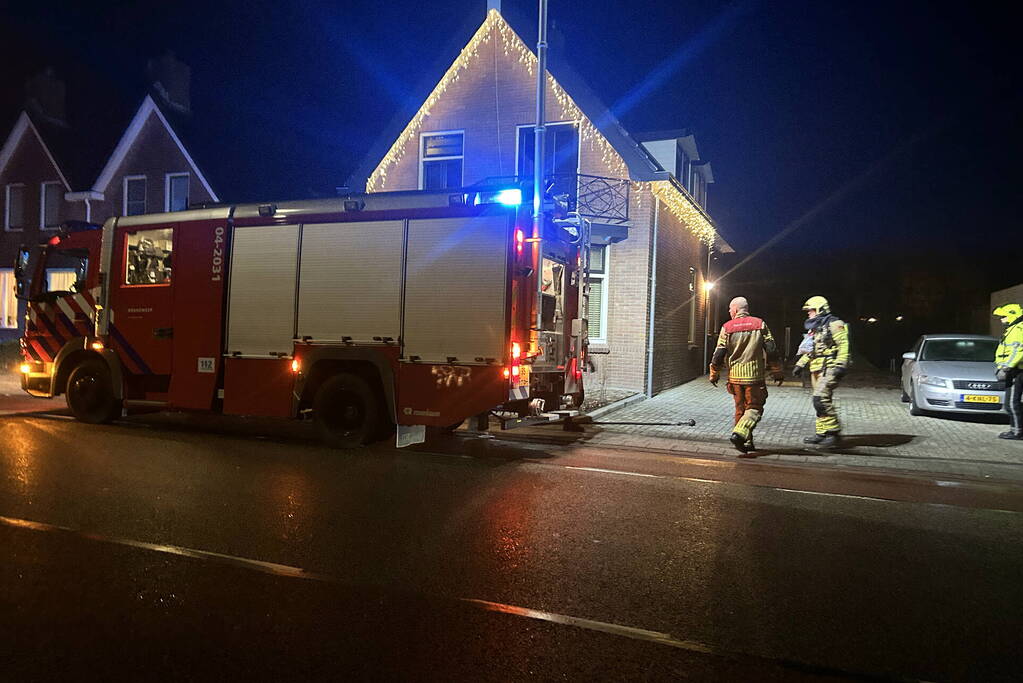 Rookontwikkeling bij schoorsteenbrand