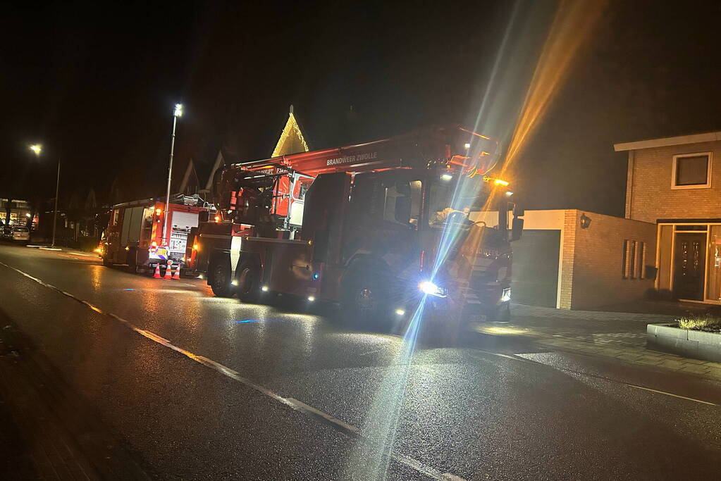 Rookontwikkeling bij schoorsteenbrand