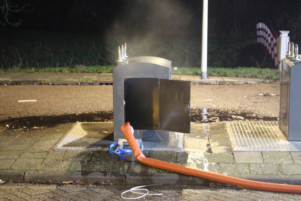 Rookontwikkeling bij brand in container