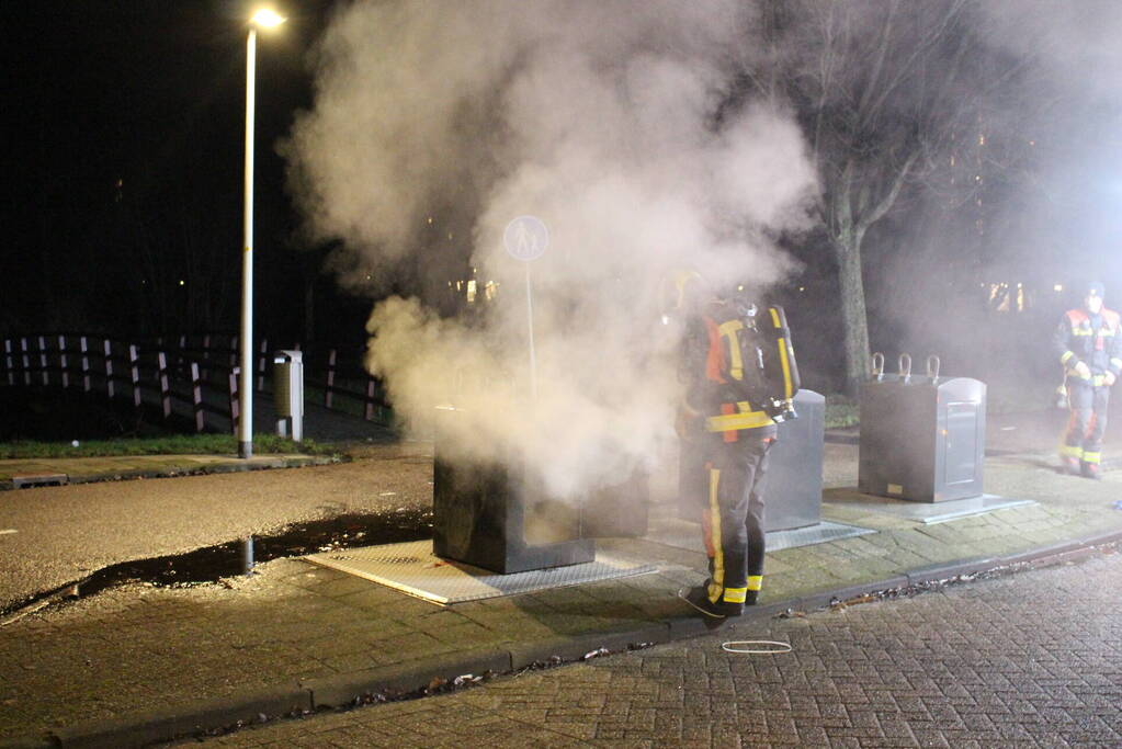 Rookontwikkeling bij brand in container