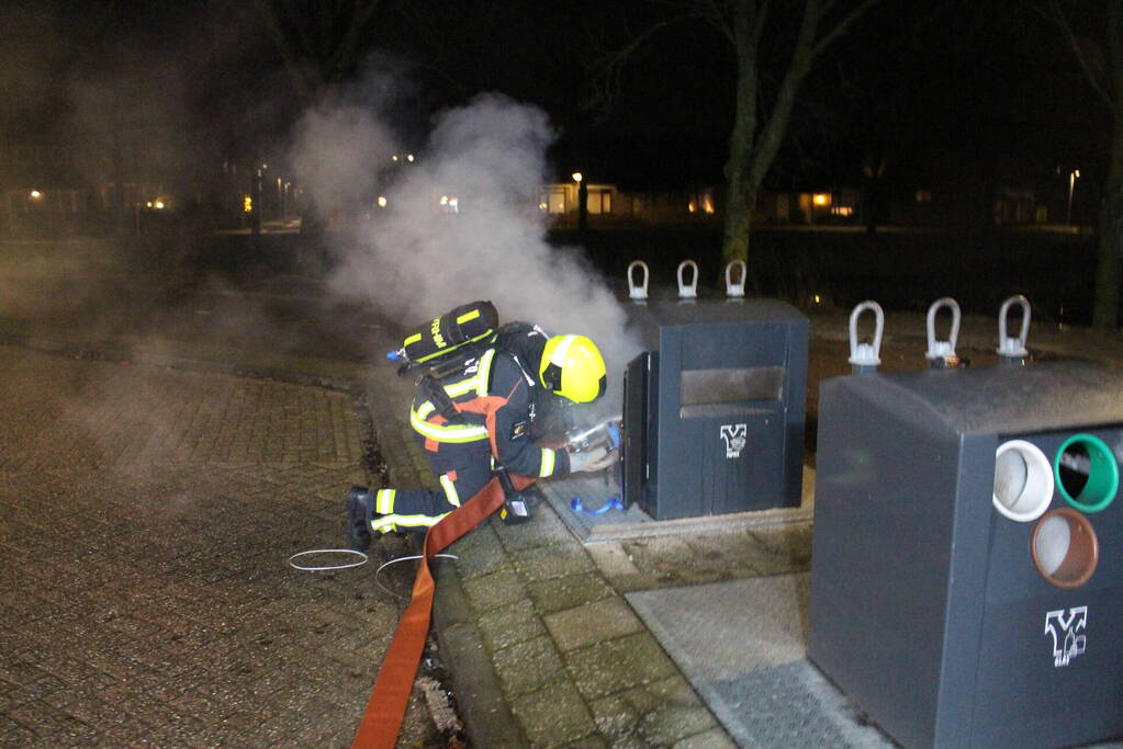 Rookontwikkeling bij brand in container