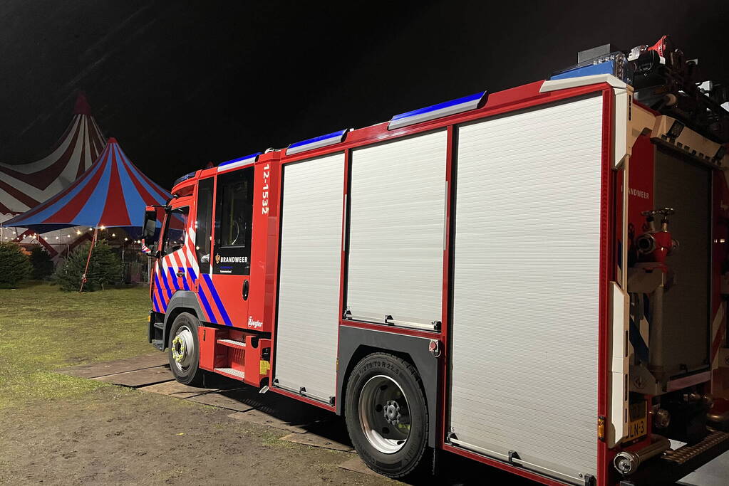 Circus artiest van hoogte gevallen