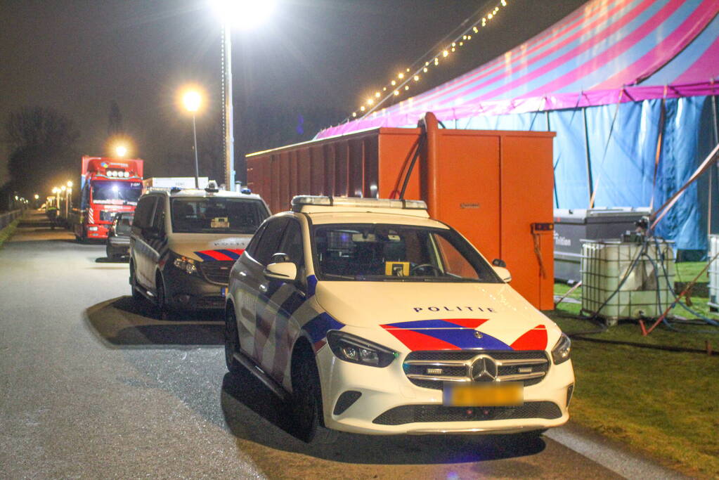 Circus artiest van hoogte gevallen