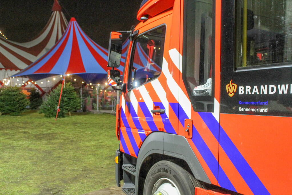 Circus artiest van hoogte gevallen