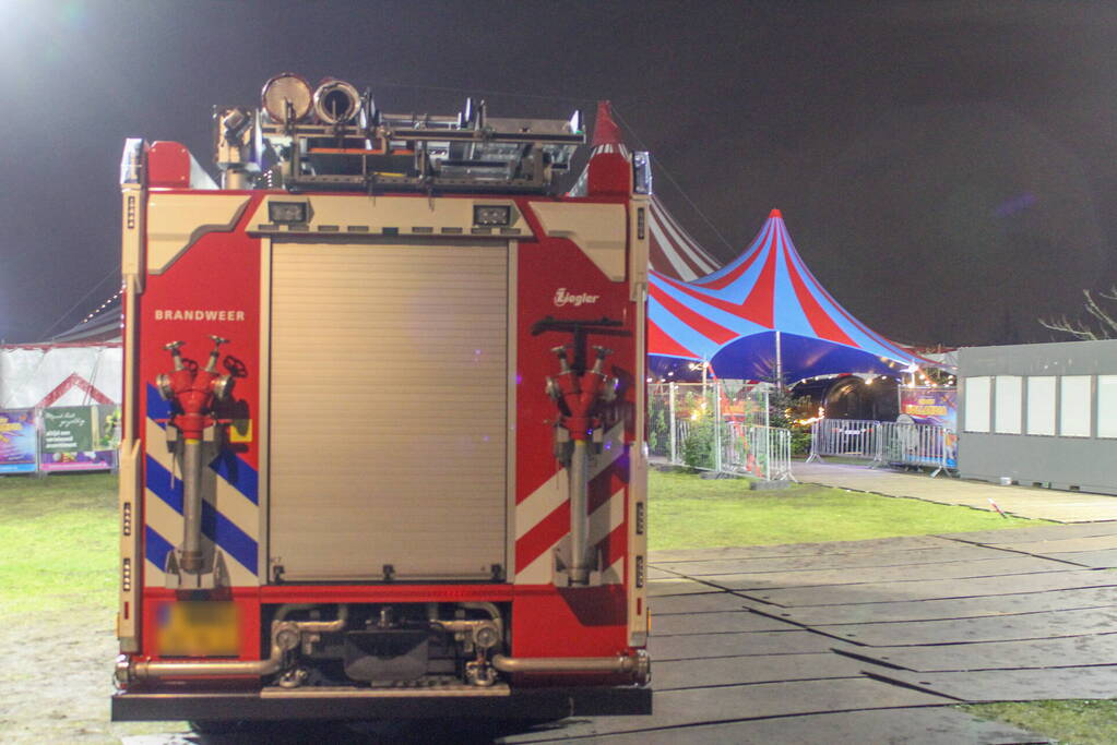 Circus artiest van hoogte gevallen