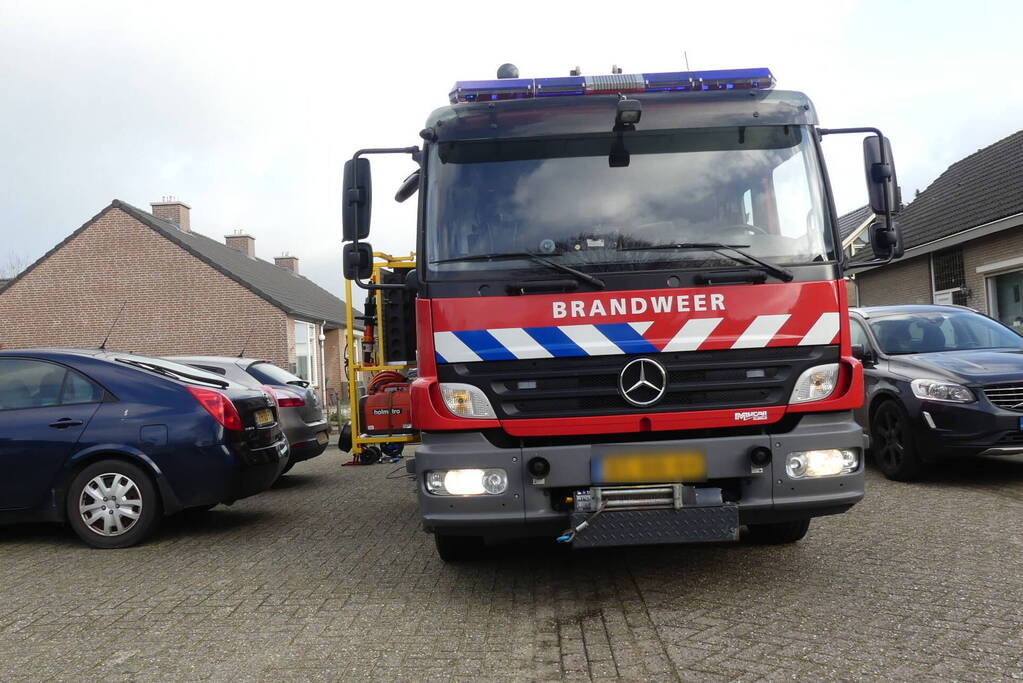 Brandweer ingezet voor gaslekkage in woning