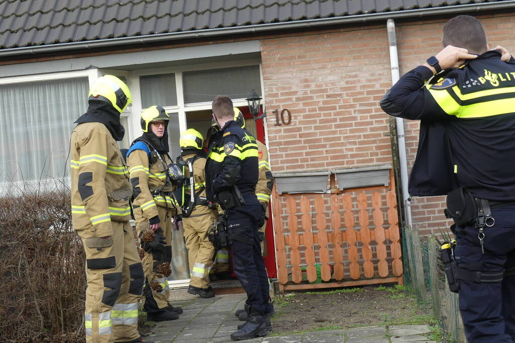 Brandweer ingezet voor gaslekkage in woning