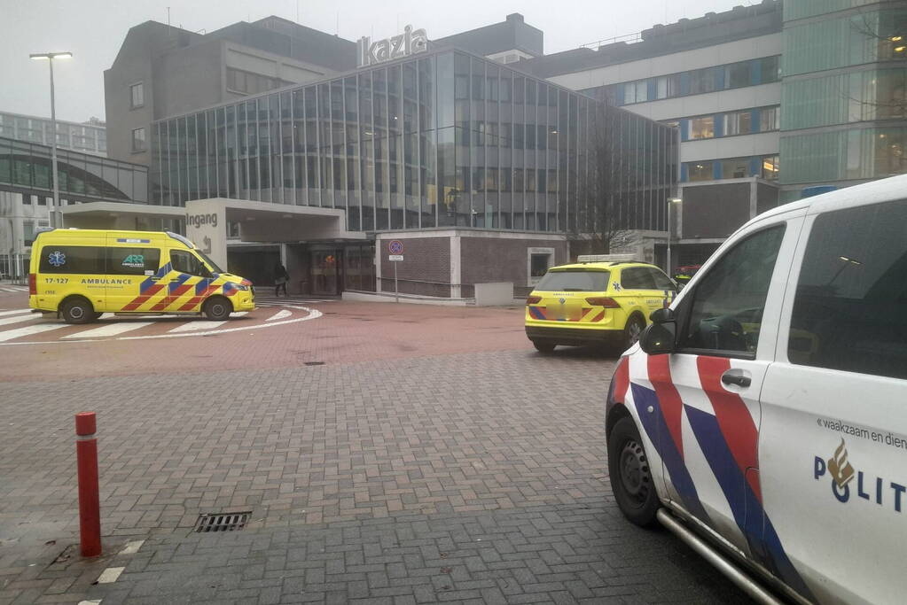 Monteur komt in aanraking met gevaarlijke stof in ziekenhuis