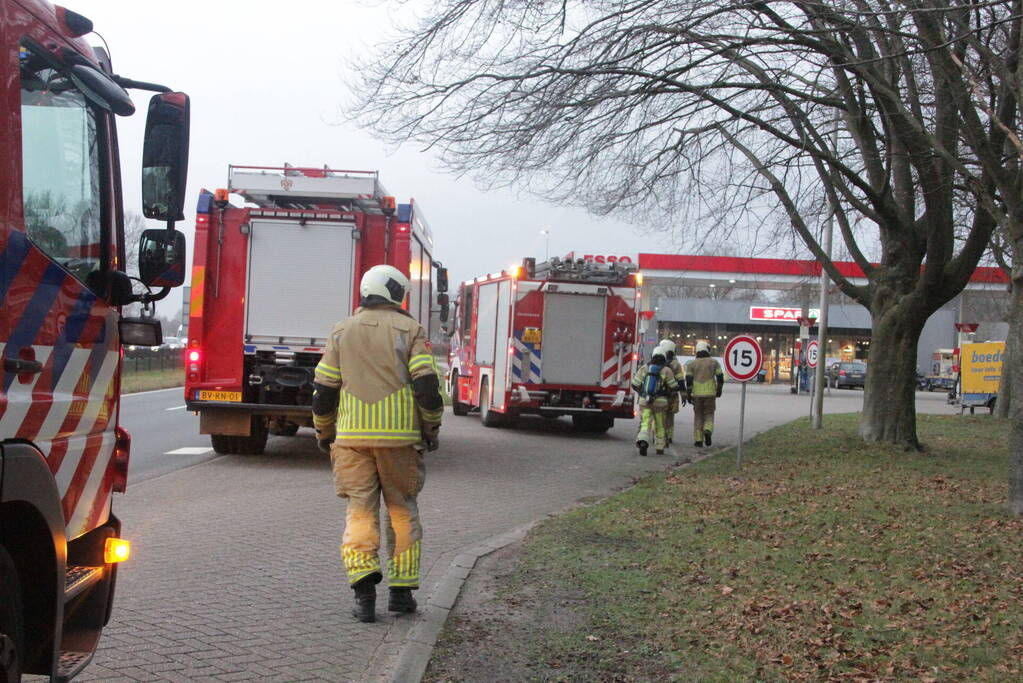Gaslucht in shop van tankstation