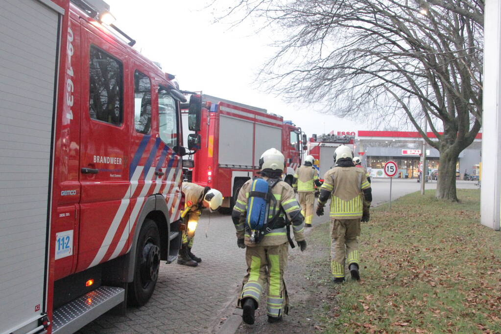 Gaslucht in shop van tankstation