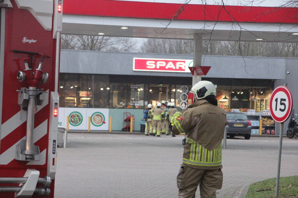 Gaslucht in shop van tankstation