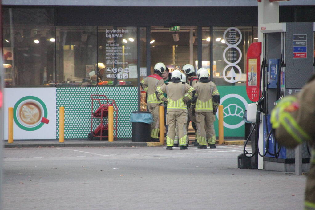 Gaslucht in shop van tankstation