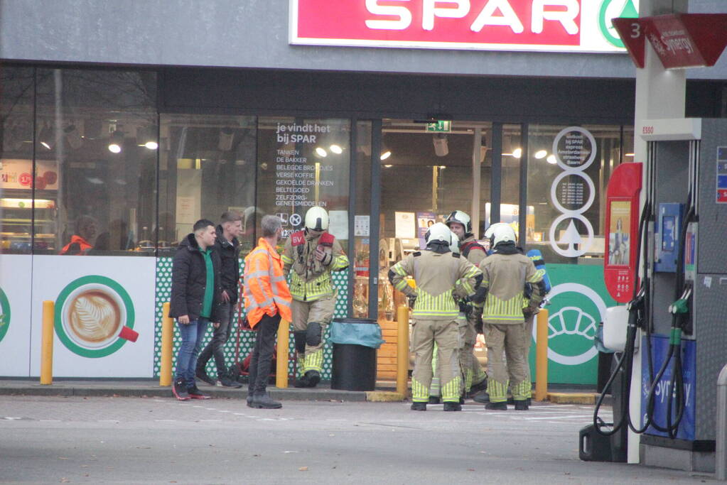 Gaslucht in shop van tankstation