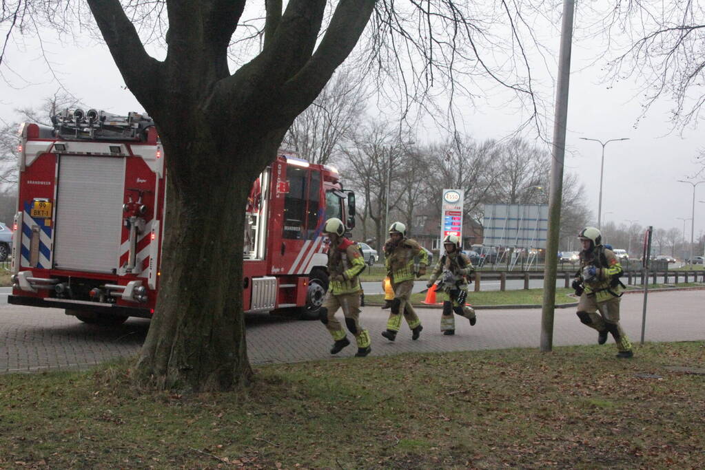 Gaslucht in shop van tankstation