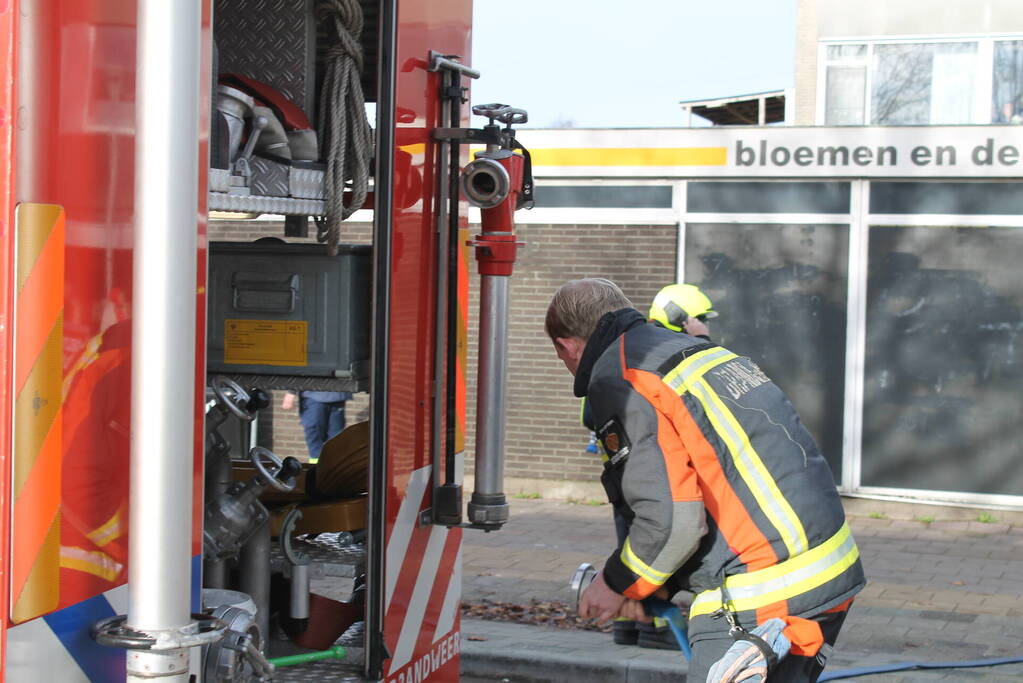 Cabine van vuilniswagen volledig uitgebrand