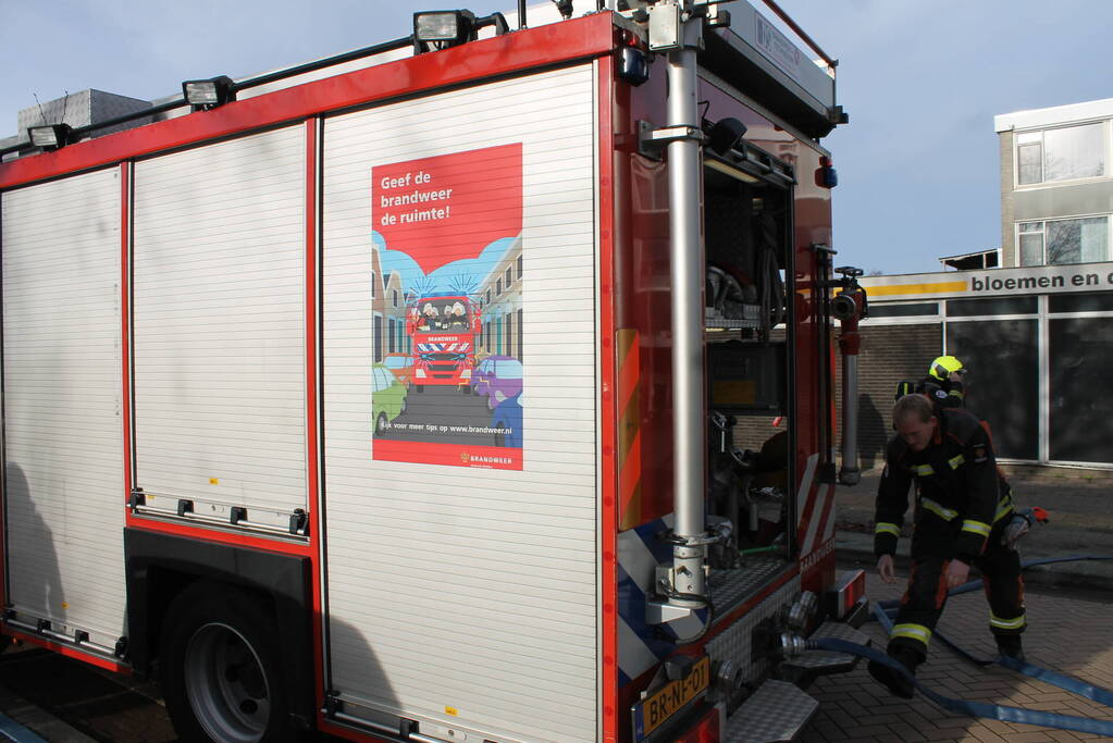 Cabine van vuilniswagen volledig uitgebrand