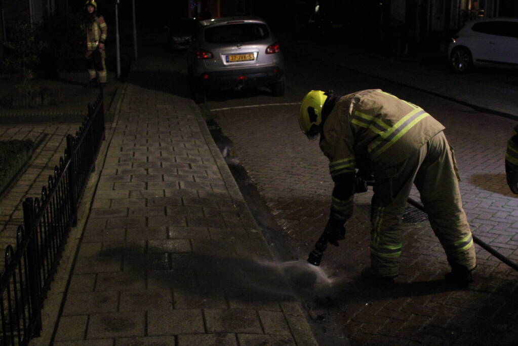 Vonkenregen bij schoorsteenbrand