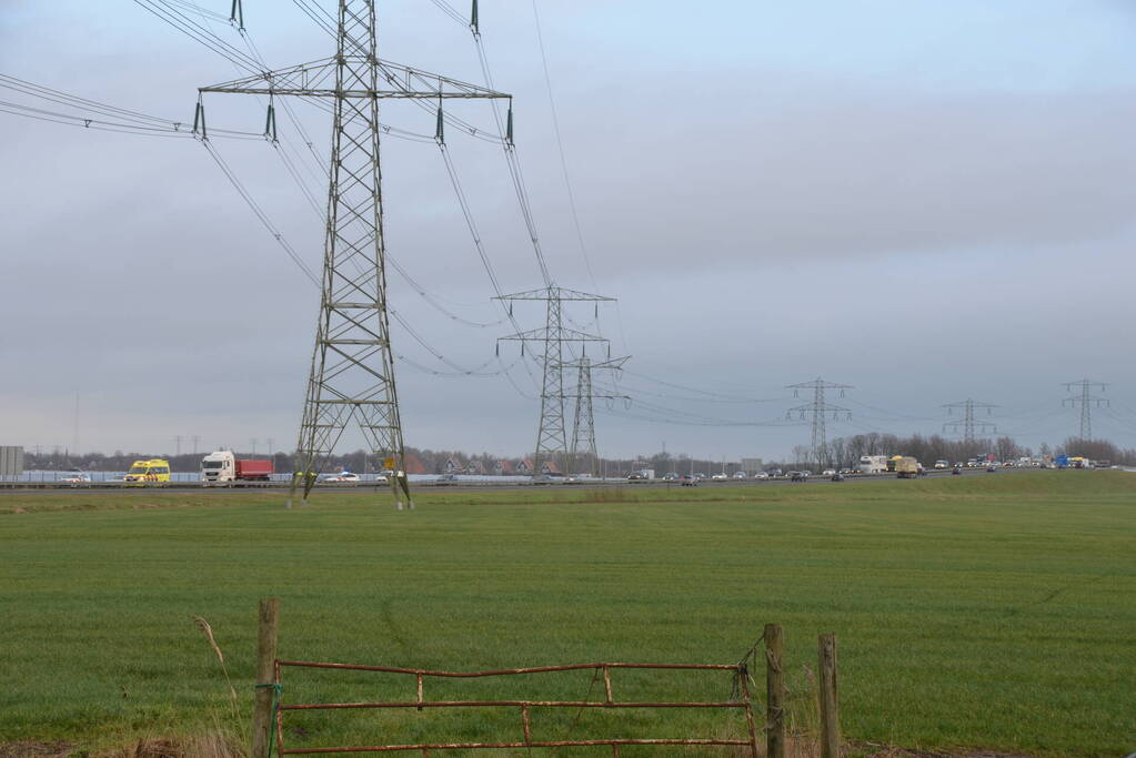 Flinke file door eenzijdig ongeval